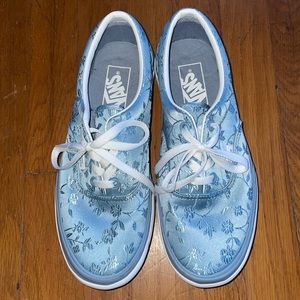 Vans Floral Era Satin Sneaker in Blue